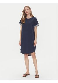 JDY Sukienka codzienna Ivy 15174793 Granatowy Regular Fit. Okazja: na co dzień. Kolor: niebieski. Materiał: bawełna. Typ sukienki: proste. Styl: casual #5