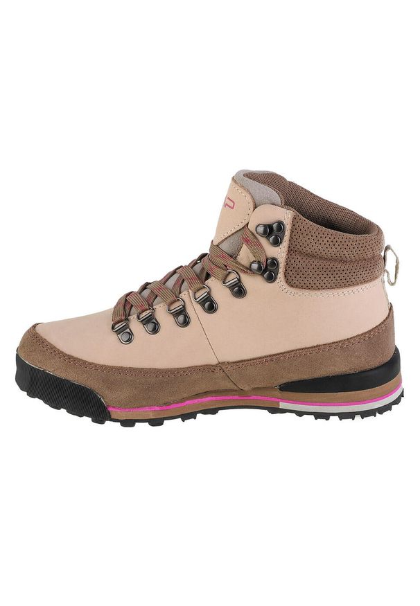 Buty trekkingowe damskie, CMP Heka WP Wmn Hiking. Kolor: biały, beżowy, różowy, wielokolorowy, brązowy. Materiał: guma, skóra, nubuk, tkanina, zamsz