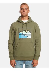 Quiksilver Bluza Landscape Lines Otlr EQYFT04832 Khaki Regular Fit. Kolor: brązowy. Materiał: bawełna