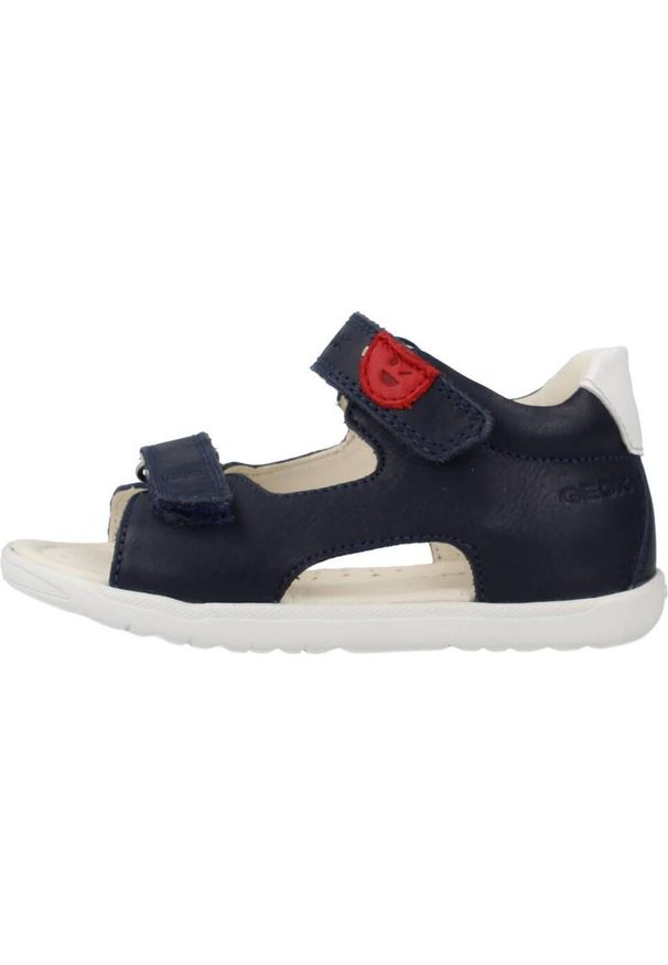 Sandały Geox Model B Sandal Macchia Boy Kolor Niebieski. Kolor: niebieski. Materiał: skóra. Sezon: lato