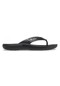 Japonki damskie Crocs Classic Flip. Kolor: czarny. Materiał: materiał, syntetyk
