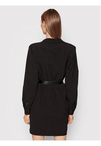 Imperial Sukienka koszulowa ACFHCME Czarny Regular Fit. Kolor: czarny. Materiał: syntetyk. Typ sukienki: koszulowe