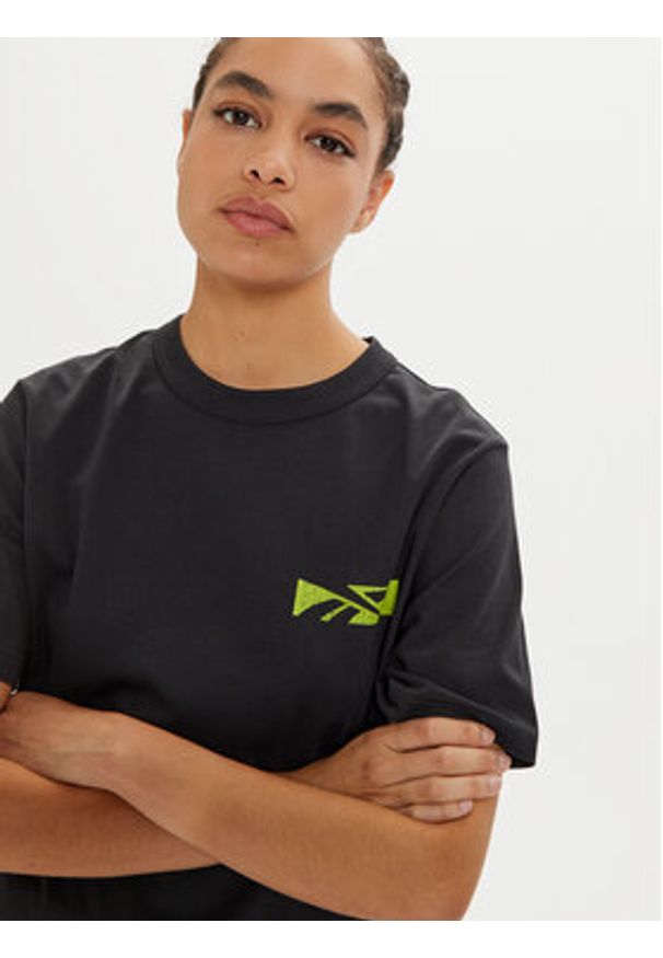 Reebok T-Shirt Unisex Not A Spectator 100075624 Czarny Relaxed Fit. Kolor: czarny. Materiał: bawełna