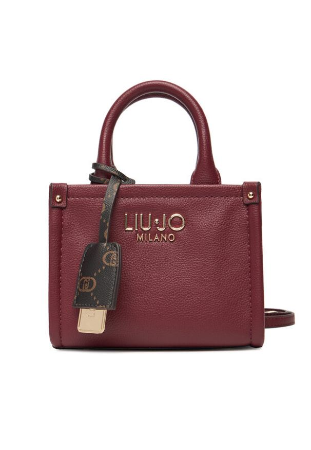 Liu Jo Torebka Esc XS Tote AF5102 E0058 Bordowy. Kolor: czerwony. Materiał: skórzane