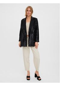 Vero Moda Marynarka Merle 10277739 Czarny Oversize. Kolor: czarny. Materiał: syntetyk