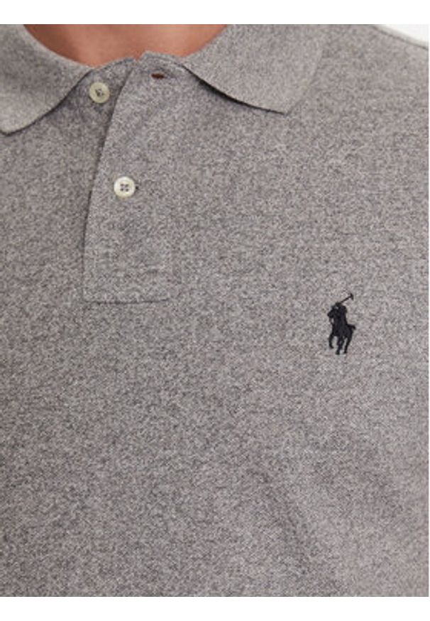 Polo Ralph Lauren Polo 710548797011 Szary Slim Fit. Typ kołnierza: polo. Kolor: szary. Materiał: bawełna