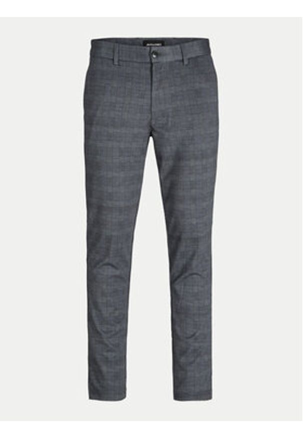 Jack & Jones - Jack&Jones Chinosy Marco 12249310 Szary Slim Fit. Kolor: szary. Materiał: syntetyk