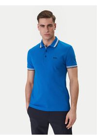 BOSS Polo Paddy 50469055 Niebieski Regular Fit. Typ kołnierza: polo. Kolor: niebieski. Materiał: bawełna #1