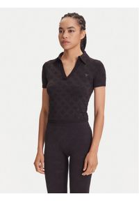 Guess Bluzka V5YP10 Z3OA0 Czarny Regular Fit. Kolor: czarny. Materiał: syntetyk #1
