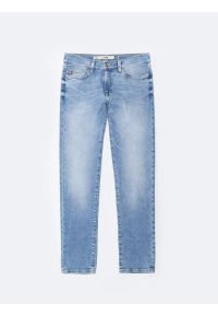 Big-Star - Jeansy męskie dopasowane jasnoniebieskie Terry Slim 252. Okazja: na co dzień. Stan: obniżony. Kolor: niebieski. Styl: casual #7