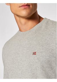 Napapijri Bluza Balis Crew NP0A4FQW Szary Regular Fit. Kolor: szary. Materiał: bawełna #3