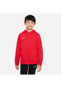 Bluza z kapturem Nike Park 20 Fleece, Dzieci. Typ kołnierza: kaptur. Kolor: czerwony