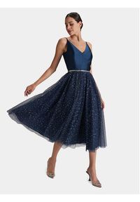 Swing Sukienka koktajlowa 5AG11500 Granatowy Regular Fit. Kolor: niebieski. Materiał: syntetyk. Styl: wizytowy #7