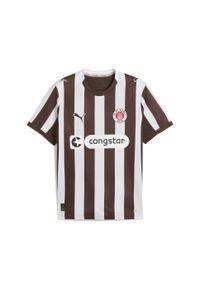 Puma - Męska koszulka domowa FC St. Pauli 25/26 PUMA Espresso Brown White. Kolor: biały, wielokolorowy, brązowy #2