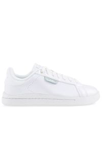 Adidas - Buty adidas Court Silk GY9253 - białe. Kolor: biały. Materiał: skóra, syntetyk. Szerokość cholewki: normalna. Wzór: gładki, aplikacja. Sport: tenis
