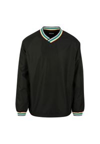 Urban Classics - Parka Urban Classic warm up pull over. Okazja: na co dzień. Kolor: czarny, wielokolorowy. Sezon: zima. Styl: casual, sportowy #1