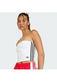 Adidas - adidas Top 3-Stripes KD6235 Biały Slim Fit. Kolor: biały. Materiał: syntetyk #3
