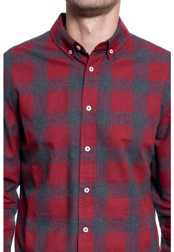 Mustang - MĘSKA KOSZULA MATERIAŁOWA MUSTANG CASPER MG FLANNEL 1009908 11798. Materiał: materiał