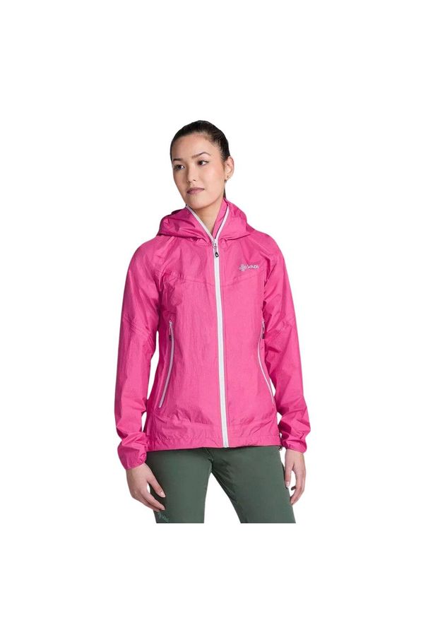 Damska kurtka membranowa Kilpi HURRICANE-W. Kolor: różowy. Materiał: nylon. Sport: turystyka piesza