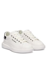 Karl Lagerfeld - KARL LAGERFELD Sneakersy Kore KL66525 Biały. Kolor: biały. Materiał: skóra #3