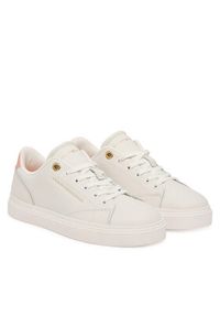 TOMMY HILFIGER - Tommy Hilfiger Sneakersy Th Chic Sneaker FW0FW09105 Kremowy. Kolor: kremowy. Materiał: skóra #3