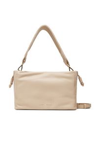 TOMMY HILFIGER - Tommy Hilfiger Torebka Th Soft Summer Mini Bucket AW0AW17541 Beżowy. Kolor: beżowy. Materiał: skórzane #4