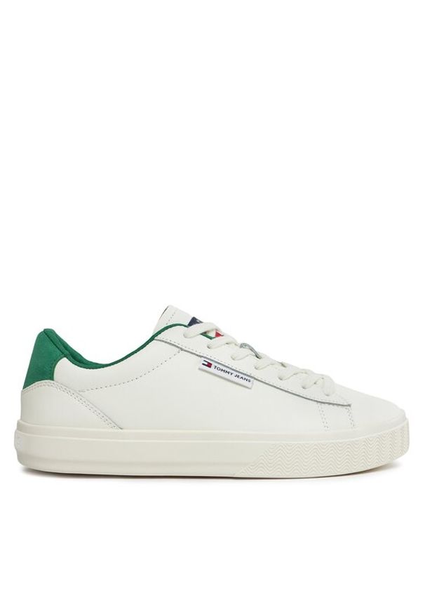 Tommy Jeans Sneakersy Tjw Cupsole Sneaker Ess EN0EN02508 Écru. Materiał: skóra