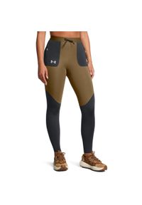Damskie legginsy Under Armour Launch. Kolor: szary, brązowy, wielokolorowy. Materiał: tkanina. Sport: bieganie #1