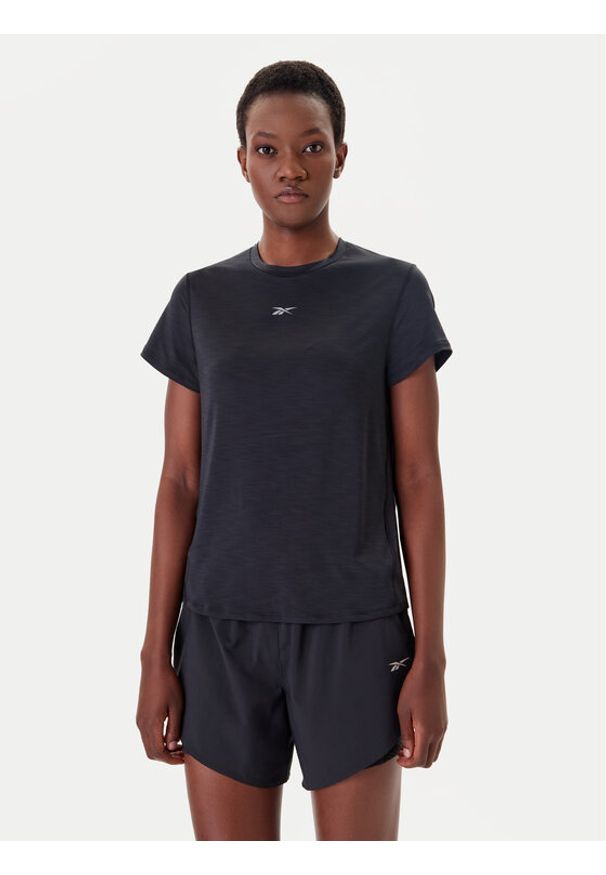 Reebok Koszulka techniczna Chill 100214669 Czarny Slim Fit. Kolor: czarny. Materiał: syntetyk