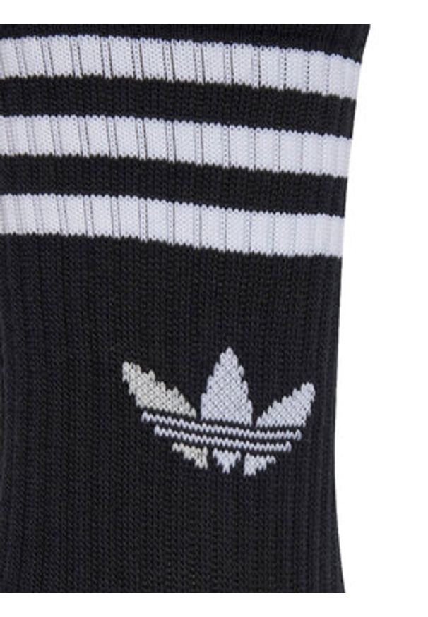 Adidas - adidas Skarpety długie 3-Stripes JV7411 Czarny. Kolor: czarny. Materiał: bawełna
