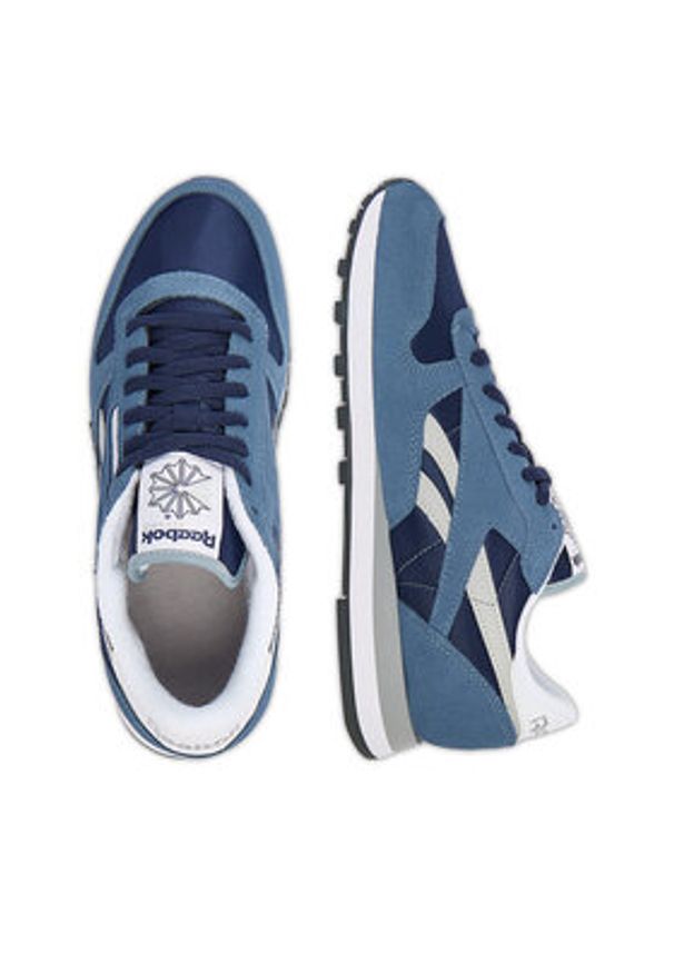 Reebok Sneakersy EO-CLASSIC LEATHER 100230514 Granatowy. Kolor: niebieski. Materiał: skóra, zamsz. Model: Reebok Classic