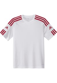 Adidas - Koszulka dla dzieci Squadra 21 Jersey Youth. Kolor: biały, wielokolorowy, czerwony. Materiał: jersey #1