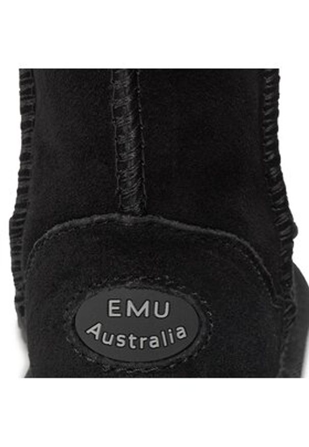 EMU Australia Śniegowce Wallaby Lo Kids K10102 Czarny. Kolor: czarny. Materiał: skóra, zamsz