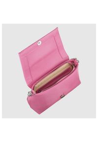 Valentino by Mario Valentino - VALENTINO Różowa torebka z ozdobnym V oceania re satchel. Kolor: różowy. Materiał: skórzane