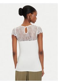 Morgan Bluzka 232-DGIULIA Biały Slim Fit. Kolor: biały. Materiał: wiskoza #3