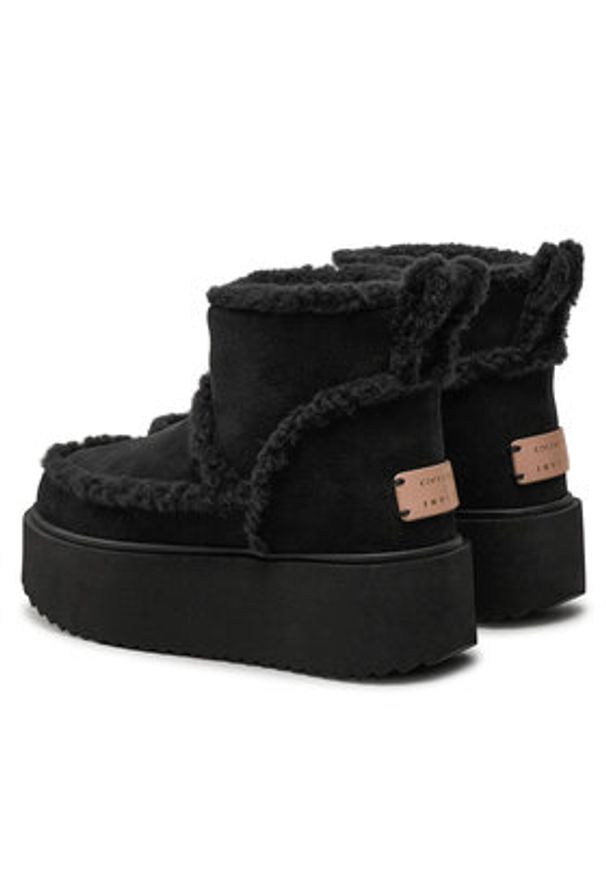 Inuikii Śniegowce Classic Low 75204-150 Czarny. Kolor: czarny. Materiał: skóra, zamsz