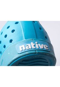 Buty Native Jefferson Bloom Jr 15100148-4166 niebieskie. Nosek buta: okrągły. Kolor: niebieski. Materiał: guma. Wzór: ażurowy #10