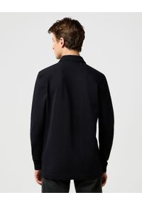 Wrangler - MESKA KOSZULKA WRANGLER LS POLO SHIRT BLACK 112371395. Typ kołnierza: polo #4
