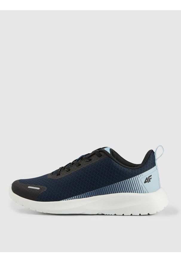 4f - 4F Buty sportowe VELOSPEED z przewiewną cholewką chłopięce - granatowe 37. Okazja: na co dzień, na uczelnię. Kolor: niebieski. Szerokość cholewki: normalna. Sport: bieganie, fitness