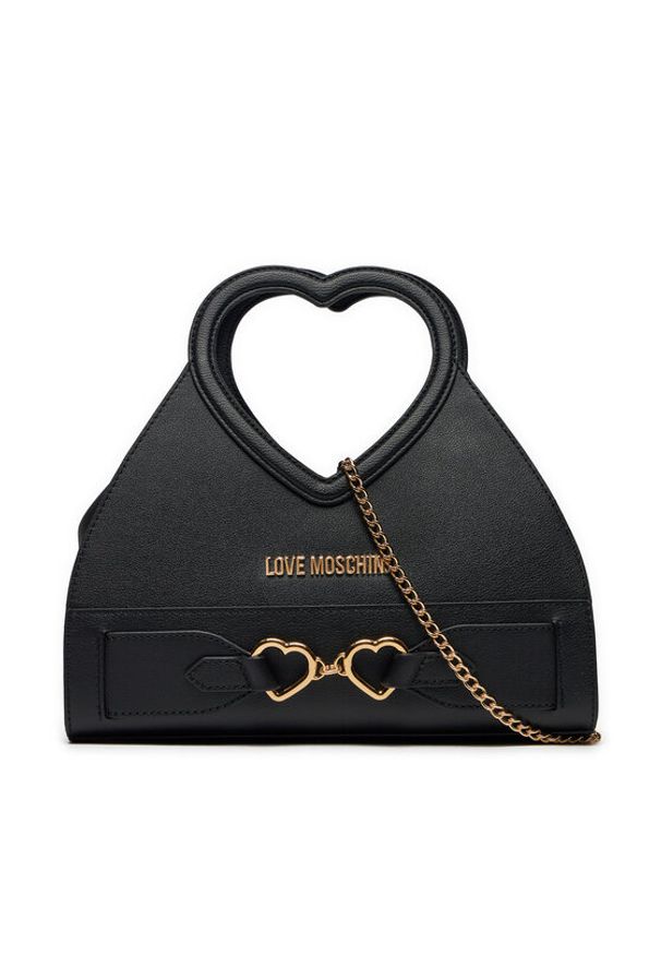 Love Moschino - LOVE MOSCHINO Torebka JC4350PP0IK1100A Czarny. Kolor: czarny. Materiał: skórzane