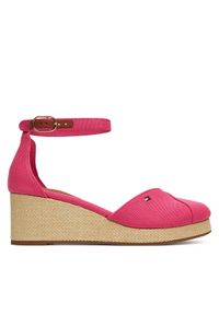 TOMMY HILFIGER - Tommy Hilfiger Espadryle FW0FW08657 Różowy. Kolor: różowy. Materiał: materiał