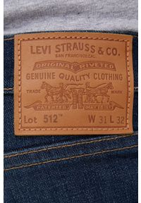 Levi's® - Levi's jeansy 512 męskie 28833.0633-DarkIndigo. Okazja: na spotkanie biznesowe. Kolor: niebieski. Styl: biznesowy #4