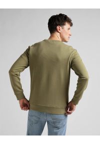 Lee - LEE PLAIN CREW SWS MĘSKA BLUZA BRINDLE GREEN L81ISPUA