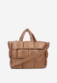 Renee - Beżowa Torebka Typu Shopper Ozdobiona Wypukłym Pikowaniem Vamiste. Kolor: beżowy. Wzór: aplikacja. Materiał: pikowane. Styl: casual #4