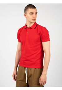 Geox Koszulka Polo "Sustainable" | M2510Q T2649 | Sustainable | Mężczyzna | Czerwony. Okazja: na co dzień. Typ kołnierza: polo. Kolor: czerwony. Materiał: bawełna. Wzór: aplikacja, kolorowy. Styl: casual, klasyczny #6