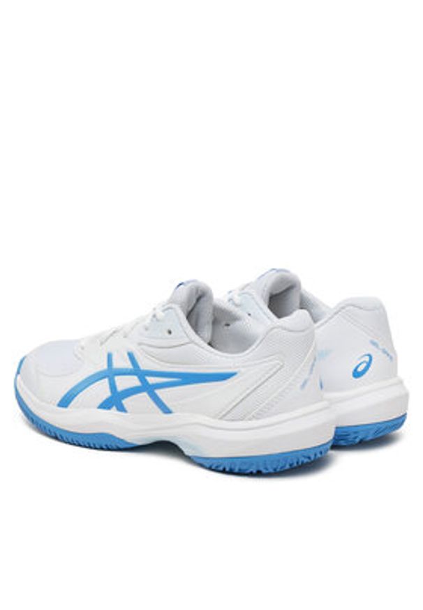 Asics Buty do tenisa Gel-Game Gs 1044A083 Biały. Kolor: biały. Materiał: skóra. Sport: tenis
