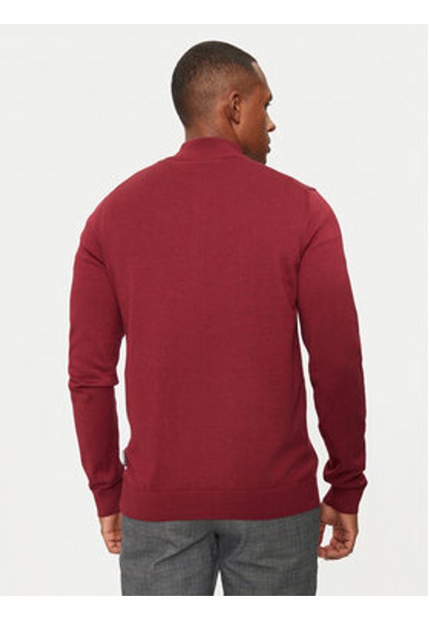 Hechter Paris Sweter 65025 142801 Czerwony Regular Fit. Kolor: czerwony. Materiał: bawełna