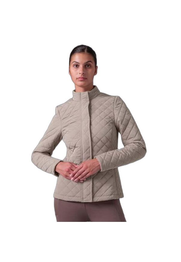 PS OF SWEDEN - Damska kurtka puchowa PS of Sweden Lillian Quilted. Kolor: beżowy, wielokolorowy, brązowy. Materiał: puch