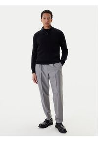 BOSS Sweter H-Hemarlo 50549984 Czarny Regular Fit. Kolor: czarny. Materiał: wełna #4