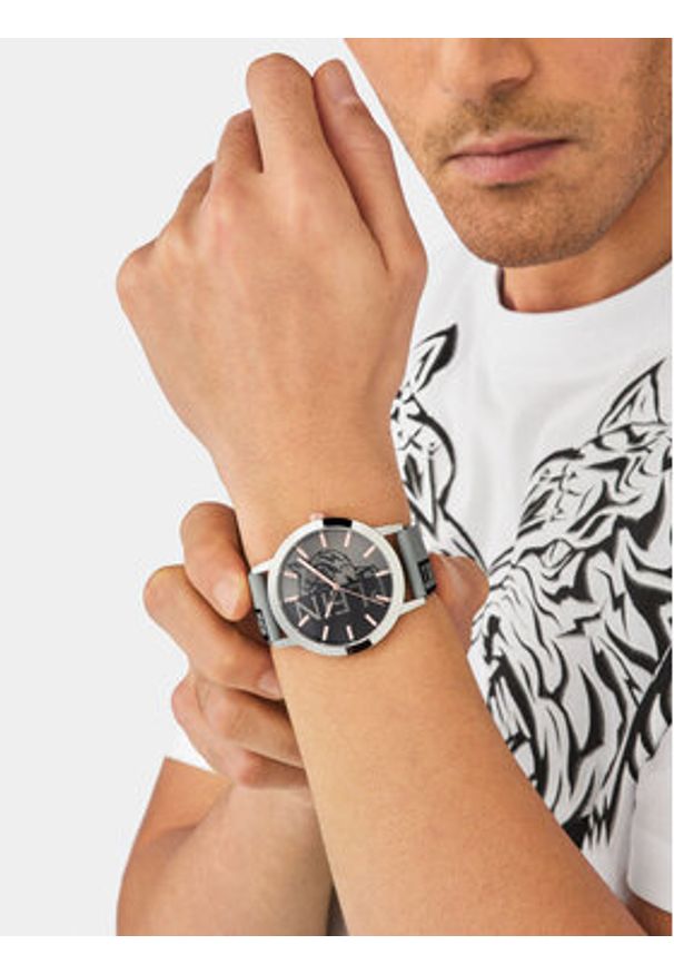 Plein Sport Zegarek Legend PSLBA0123 Szary. Kolor: szary. Materiał: syntetyk. Styl: sportowy